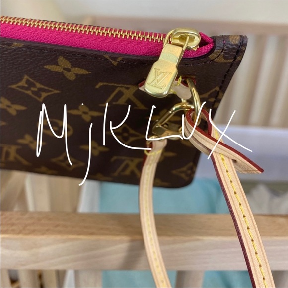 Brand New ✨RETIRED✨LOUIS VUITTON 💖Neverfull MM/GM Monogram/Pivoine Pochette💖 - Picture 5 of 11